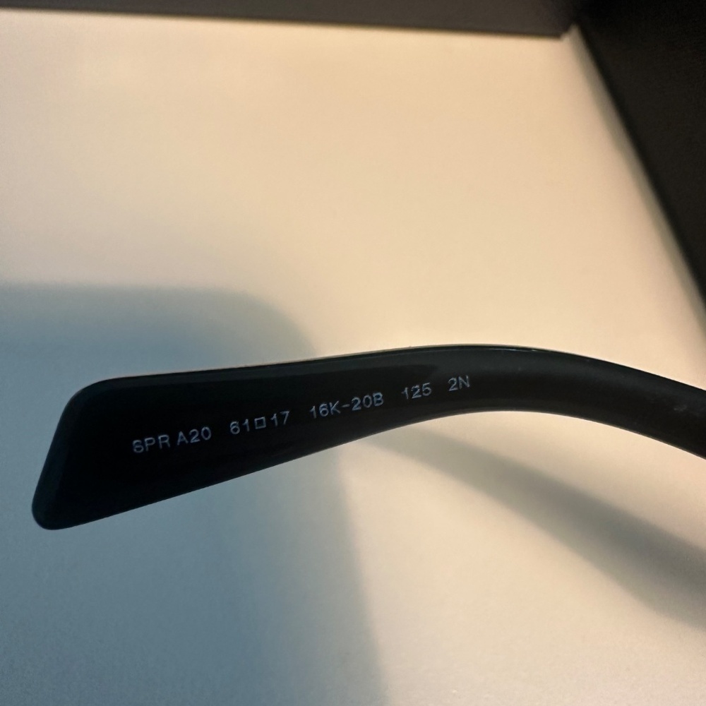 Prada Black Frame Sunglasses with Pink Lenses - Picture 6 of 6